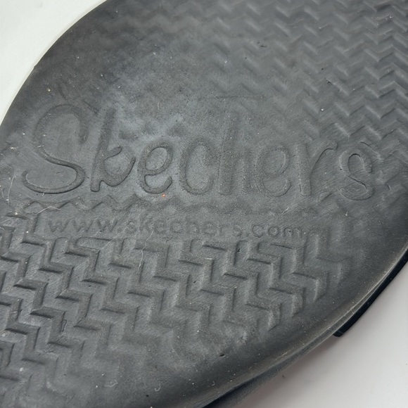 Black Wedge Sandals with Elastic Straps Size 11 SKT8242B - Picture 7 of 8